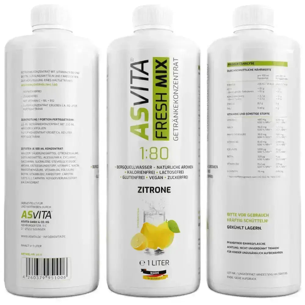 ASVita Fresh Mix Mineralgetränk - 1L