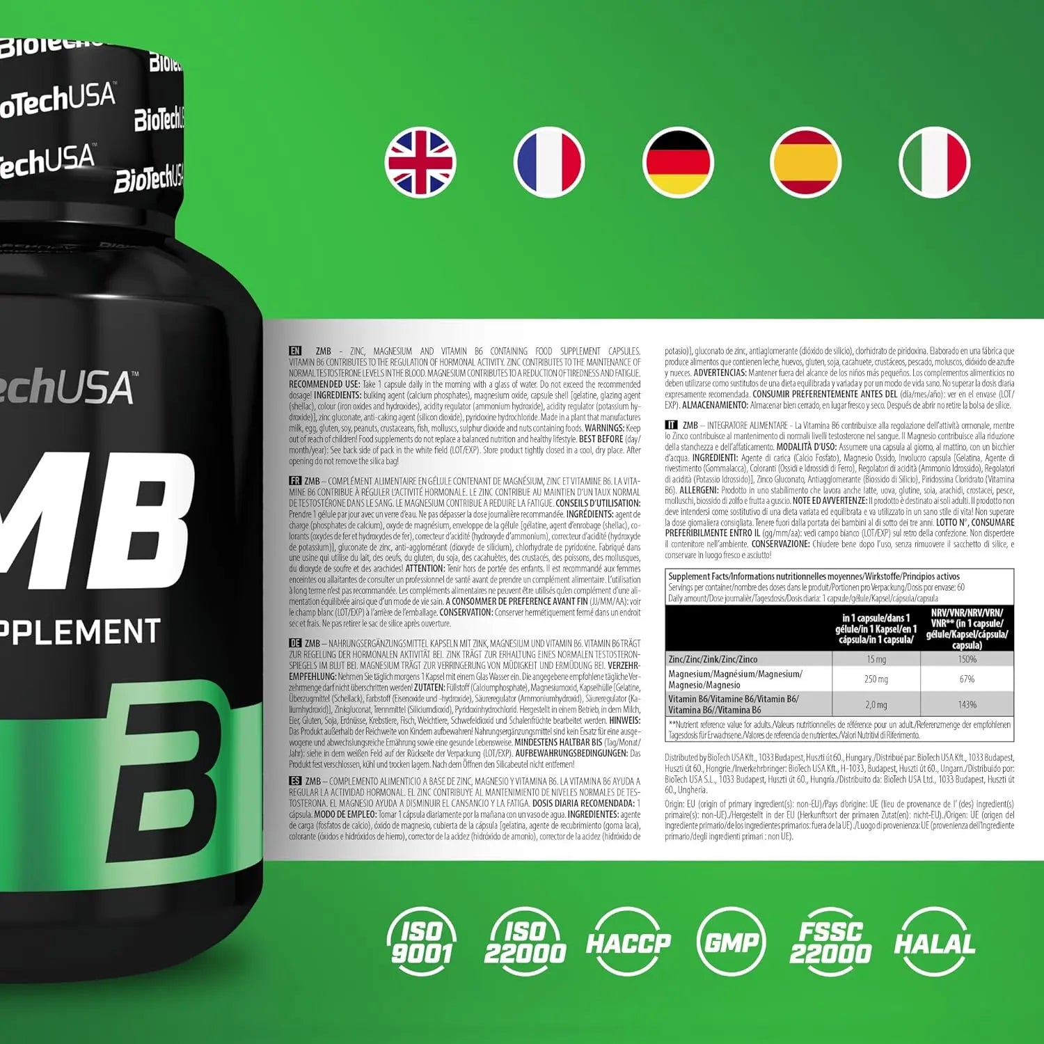 BioTech ZMB 60 Kapseln BioTech USA