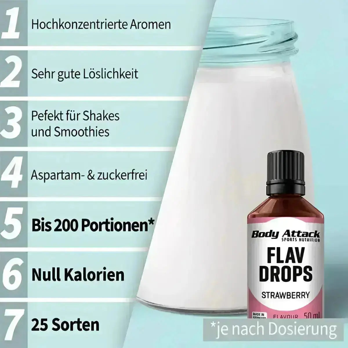 Body Attack Flav Drops 50ml