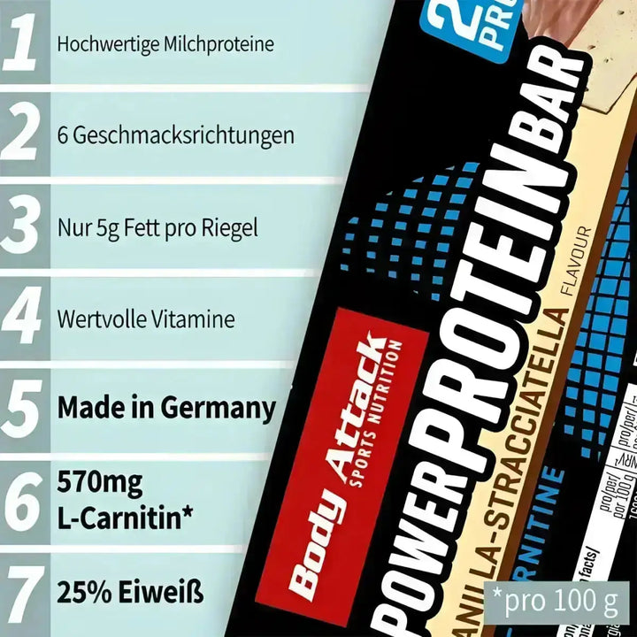 Body Attack Power Protein Bar 24x35g