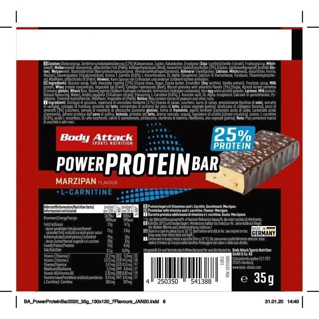 Body Attack Power Protein Bar 24x35g