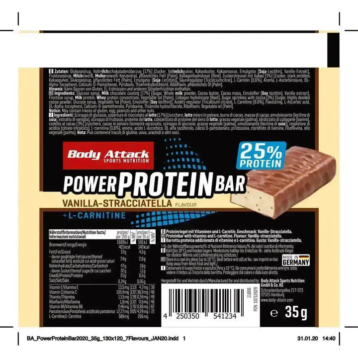 Body Attack Power Protein Bar 24x35g
