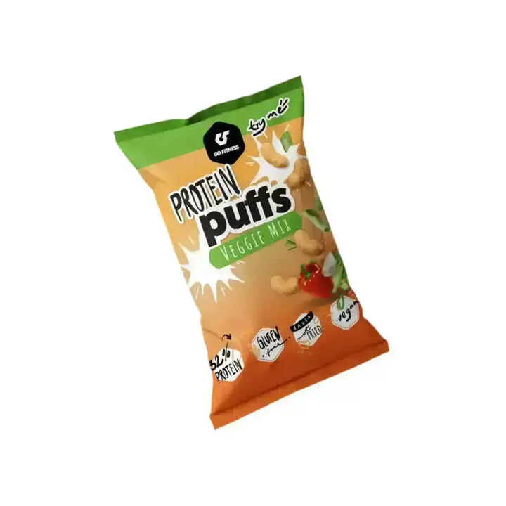 Bag of veggie mix protein puffs from Gofitness Protein Puffs 6x50g Box