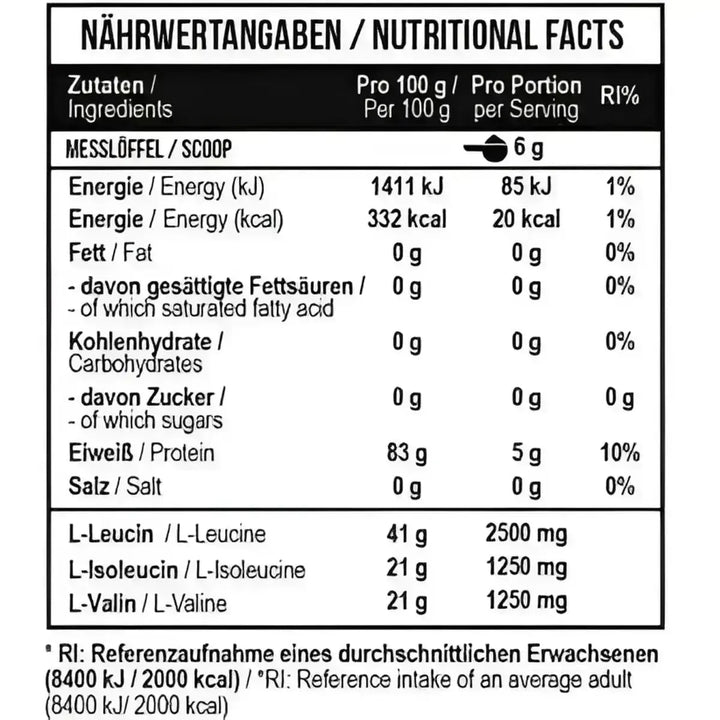 MST - BCAA Zero 330g / 55 Serv.