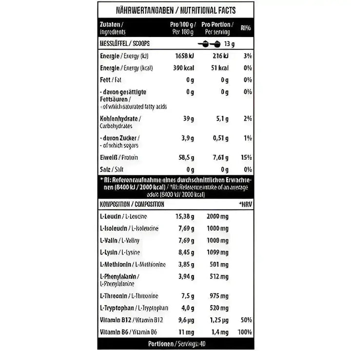 MST - BCAA & EAA 520g Zero