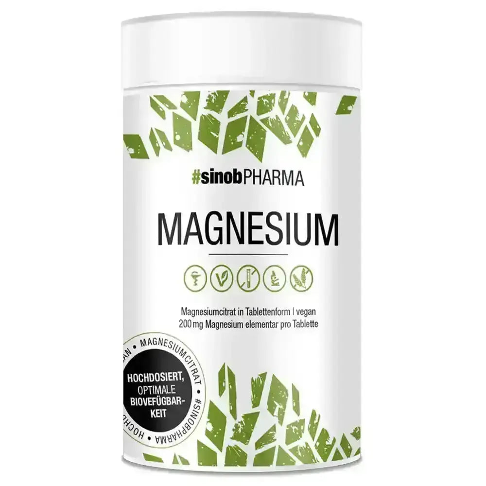 Sinob Magnesium Citrat 120 Tabletten - Sportnahrung