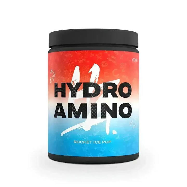 Hydro Amino Rocket Ice Pop Nahrungsergänzung in Nanosupps Hydro Amino 390g Verpackung