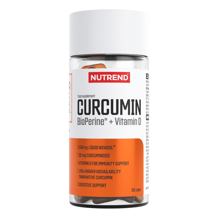 Nutrend Curcumin + Bioperine + Vitamin D, 60 Kapseln NUTREND