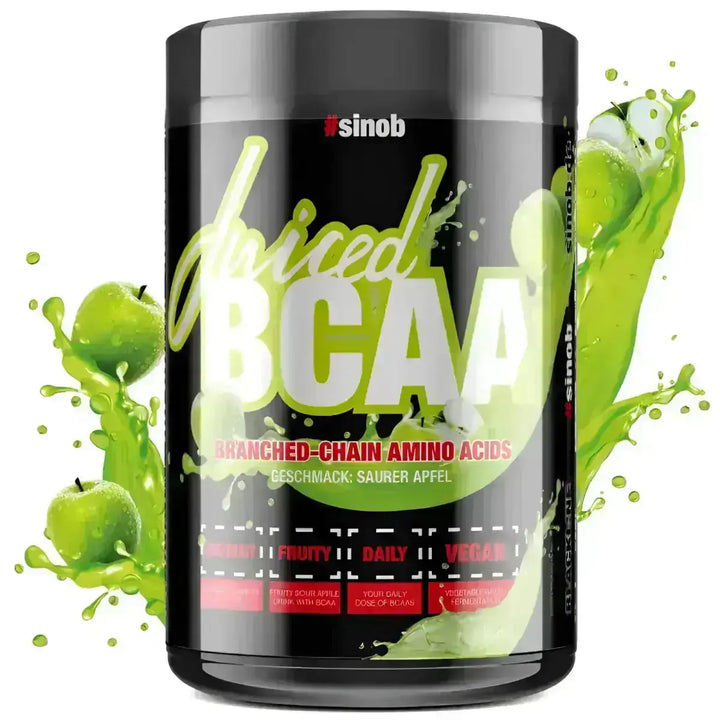 Sinob Juiced BCAA 500g - Grüner Apfel - Aminosäuren