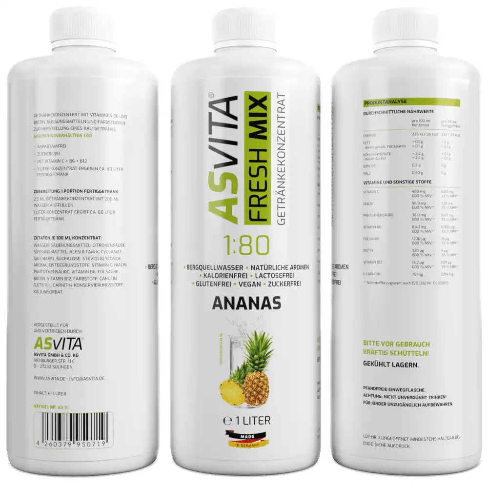 ASVita Fresh Mix Mineralgetränk - 1L