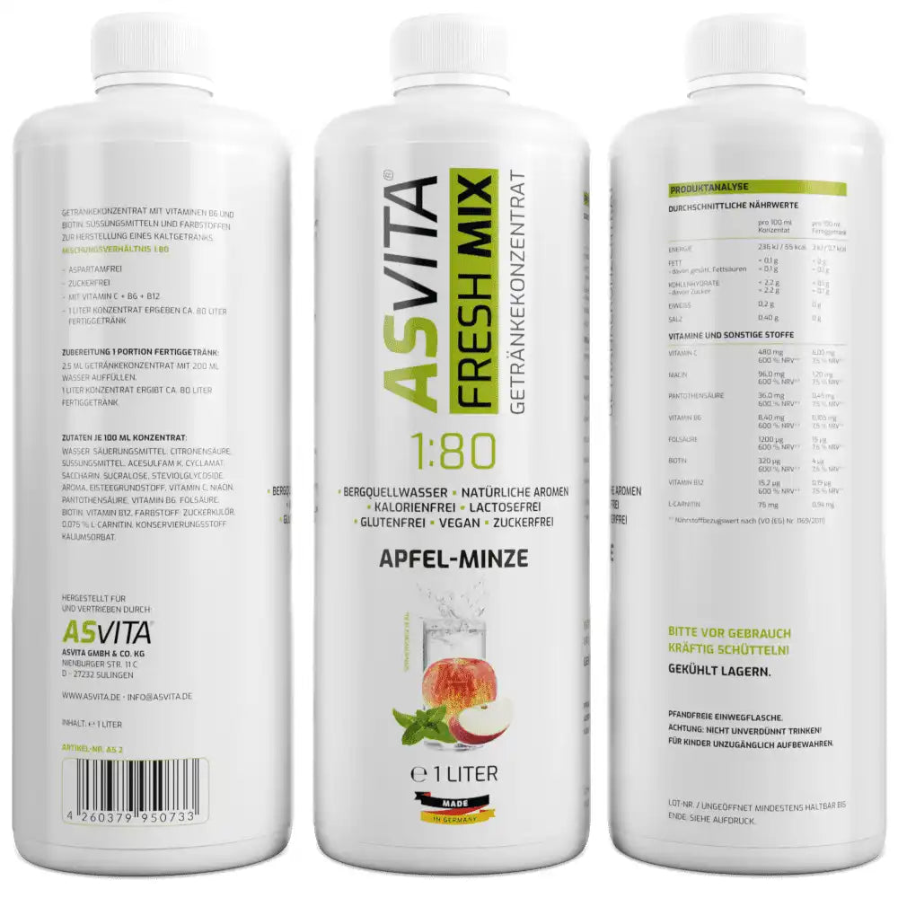 ASVita Fresh Mix Mineralgetränk - 1L