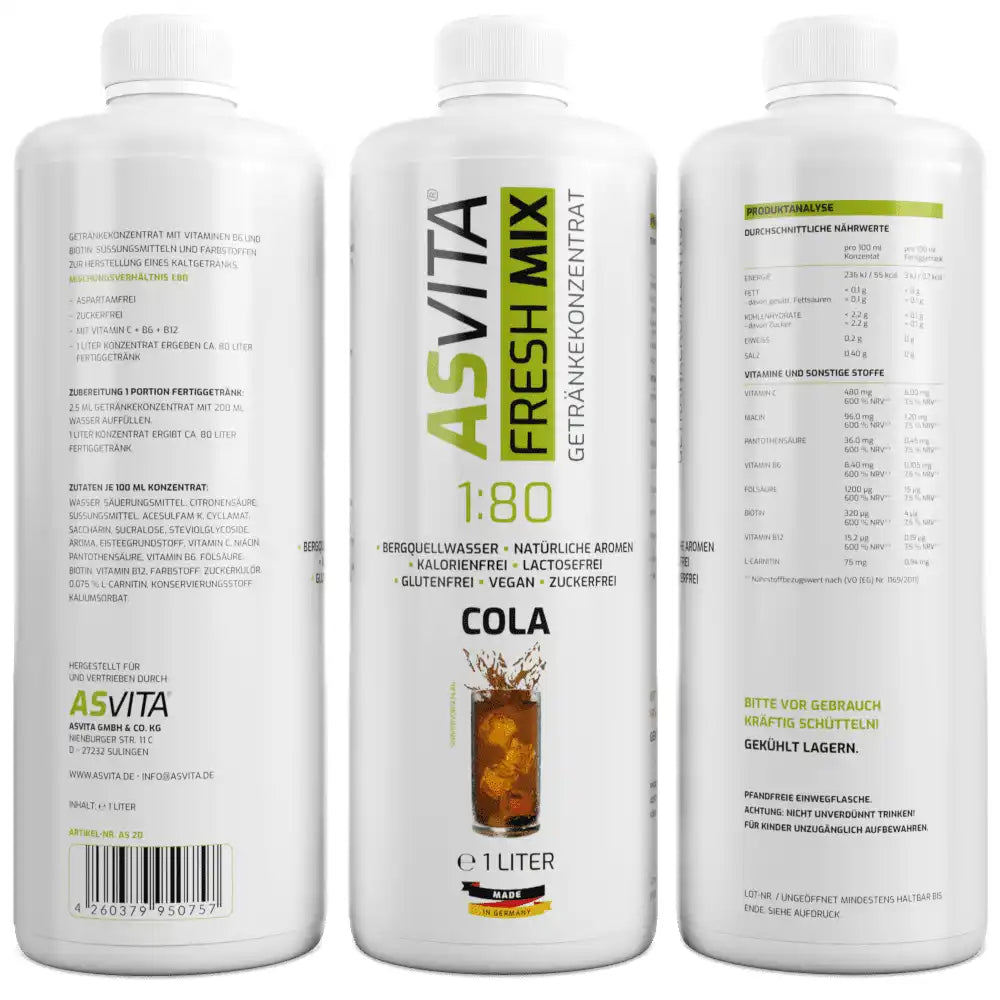 ASVita Fresh Mix Mineralgetränk - 1L