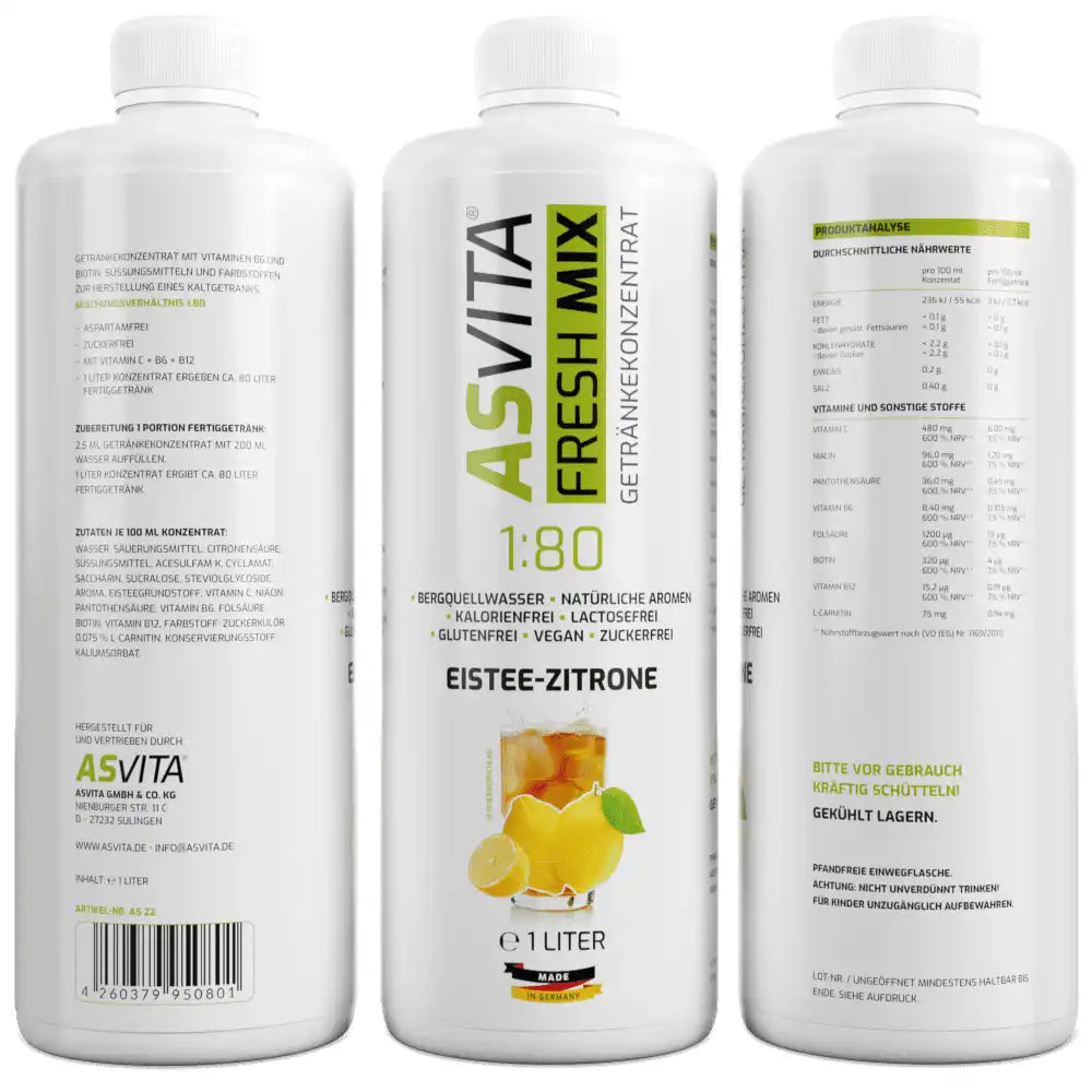 ASVita Fresh Mix Mineralgetränk - 1L