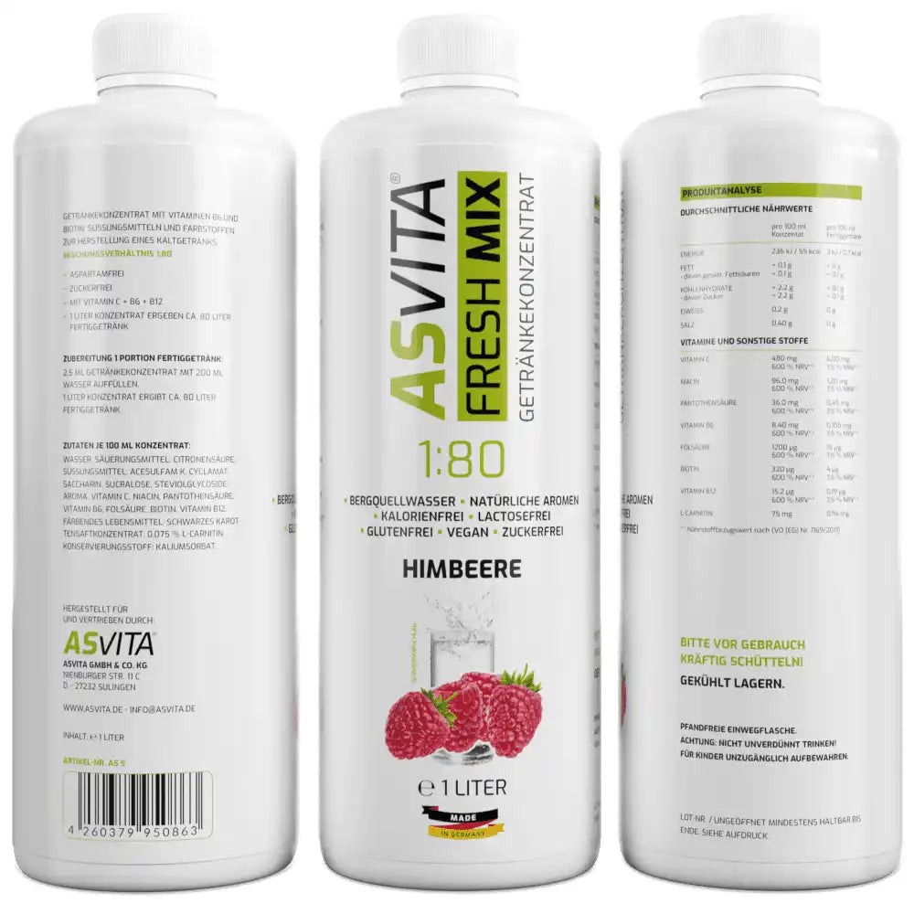 ASVita Fresh Mix Mineralgetränk - 1L