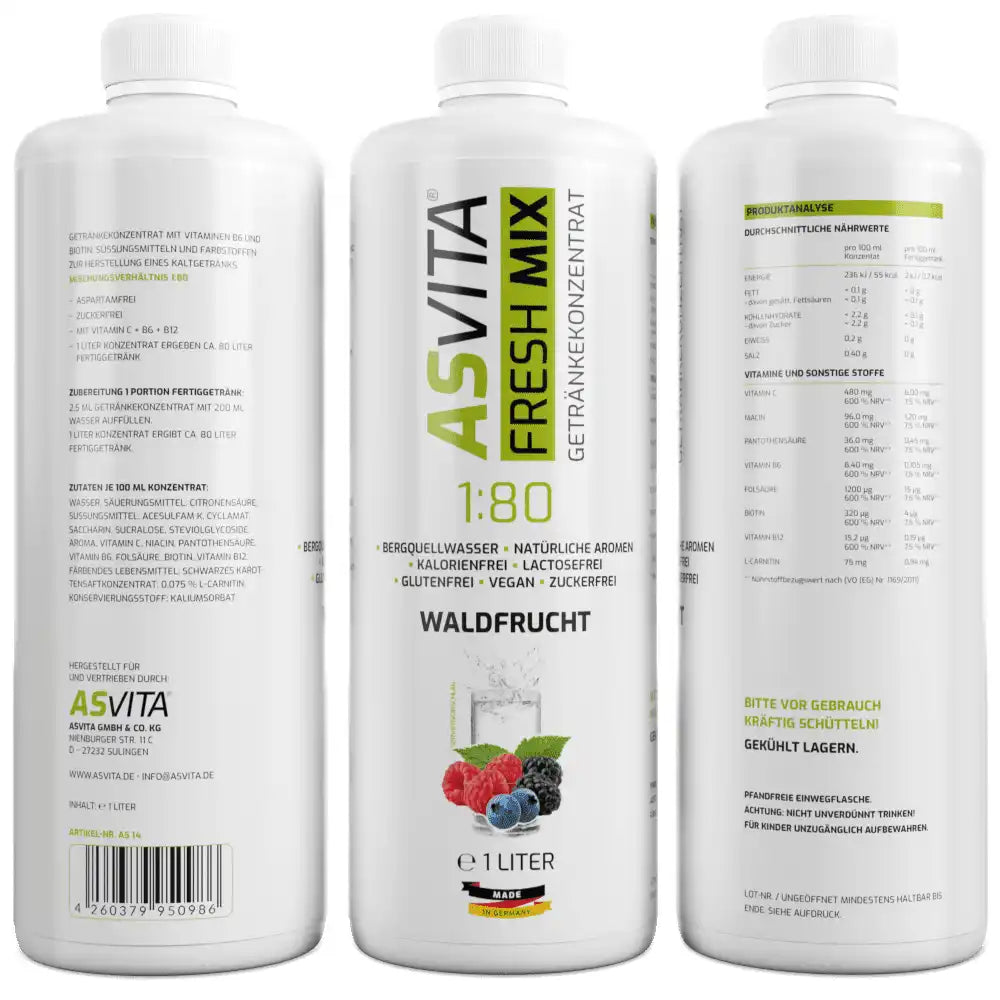 ASVita Fresh Mix Mineralgetränk - 1L