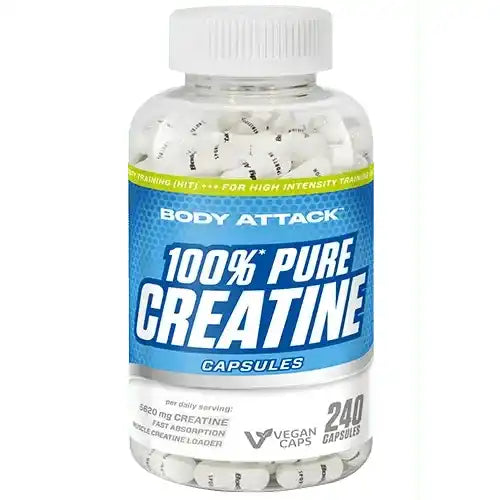 Body Attack 100% pure Creatine 240 Kapseln