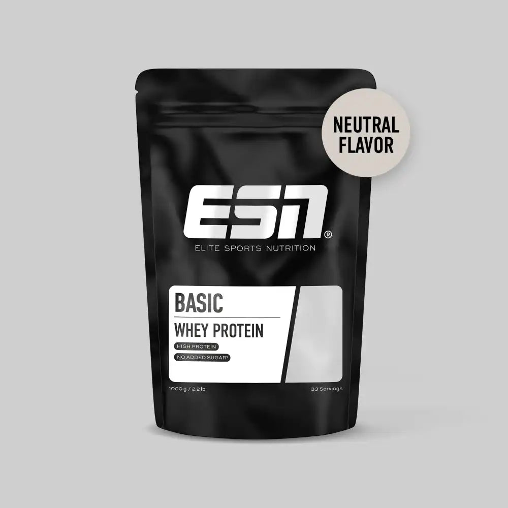 ESN Basic Whey 1kg - Neutral - Sportnahrung Hochwertiges Protein – Dein Molkenproteinkonzentrat für effektiven