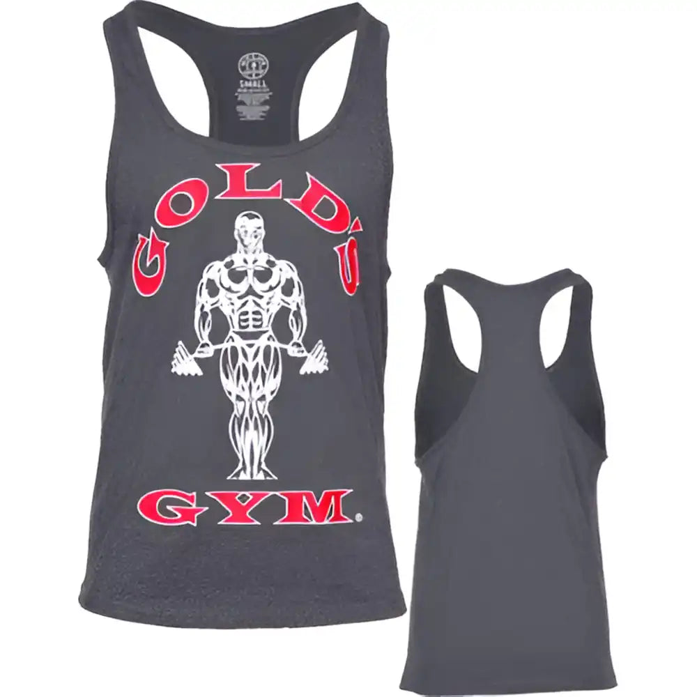 Gold´s Gym Classic Stringer Tank Top - Charcoal - Dunkelgrau