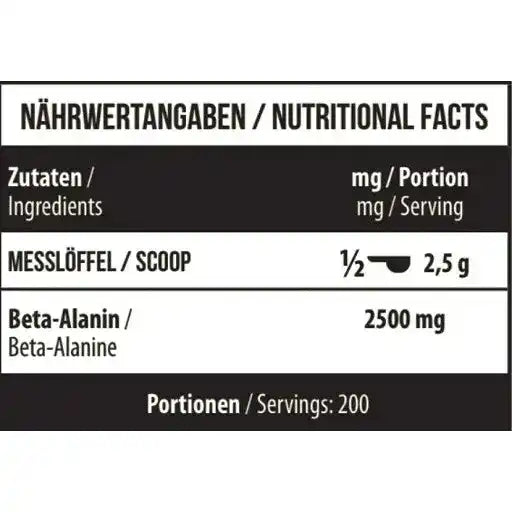 MST - Beta Alanine RAW 500g