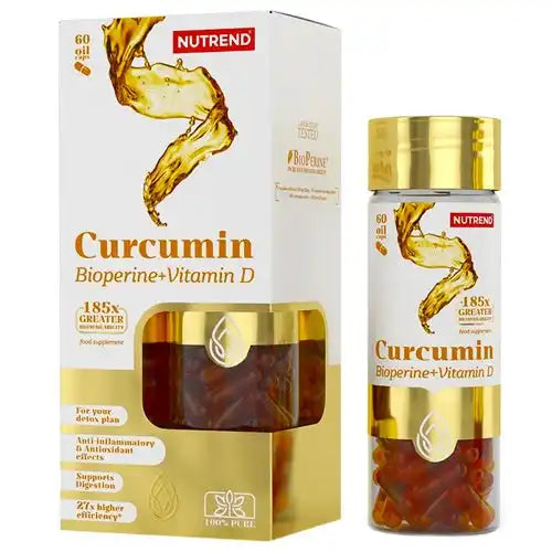 Nutrend Curcumin + Bioperine + Vitamin D, 60 Kapseln