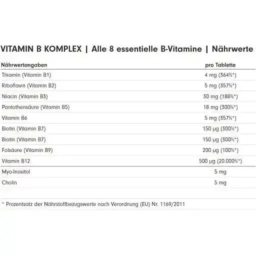 ProFuel Vitamin B Komplex 180 Tabletten