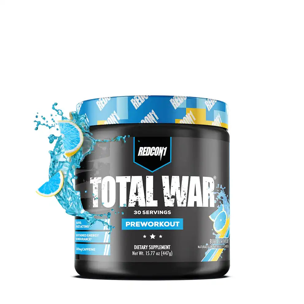 Container of Redcon1 Total War 392g preworkout für extremer Fokus und Citrullin Malat