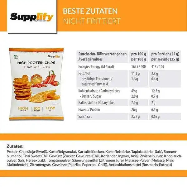 Supplify High Protein Chips 6 x 50g