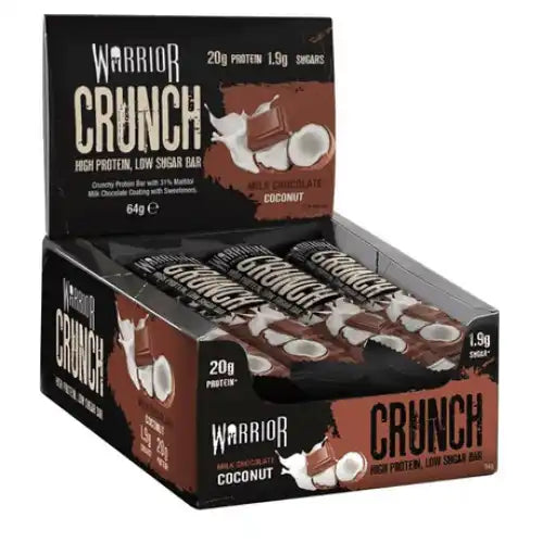 Warrior Crunch High Protein Low Sugar Bar 12x64g